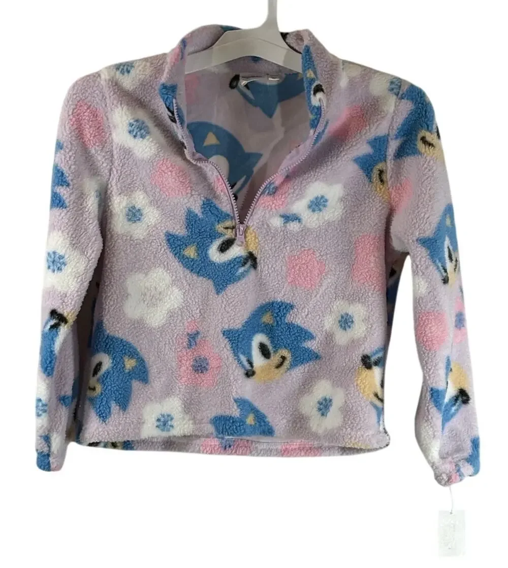 Sonic The Hedgehog Girl's Fleece Jacket, Pink, Sz XL (14), NWT